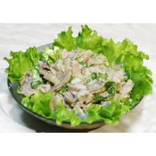 Chicken salad with mushrooms