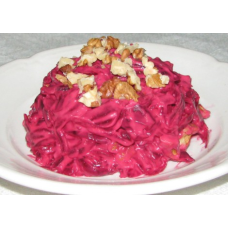 Beetroot salad with butter and herbs