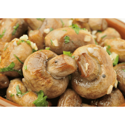 Champignons baked in their own juice