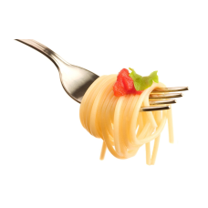 Spaghetti under cheese